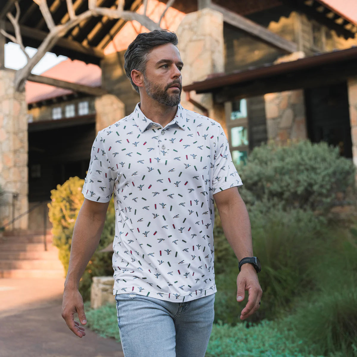 Ducks and Shells Burlebo Performance Polo