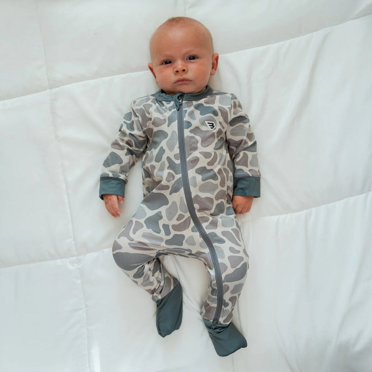 Classic Deer Camo Burlebo Baby Zip Up Fl