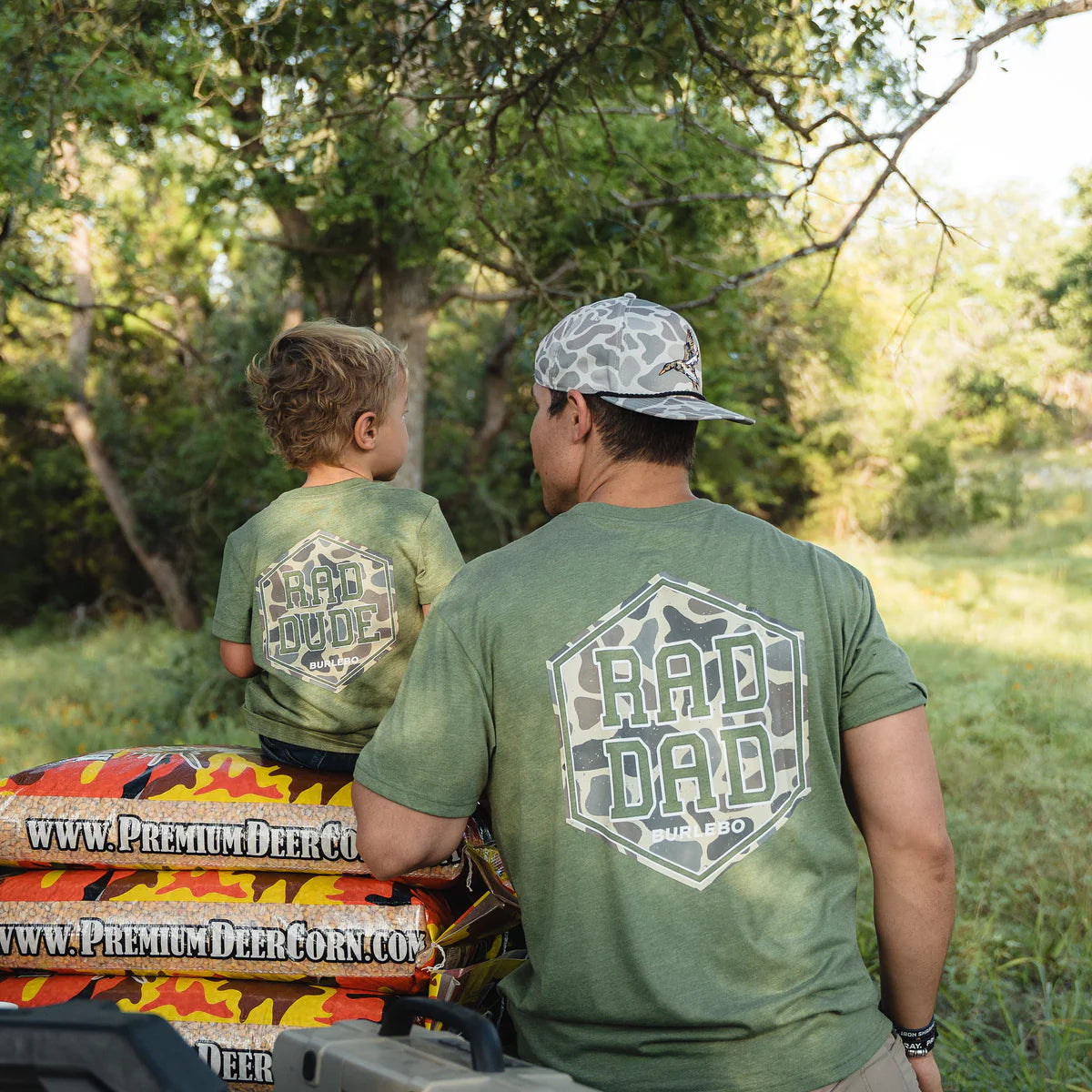 Rad Dad Burlebo Olive Green T Shirt