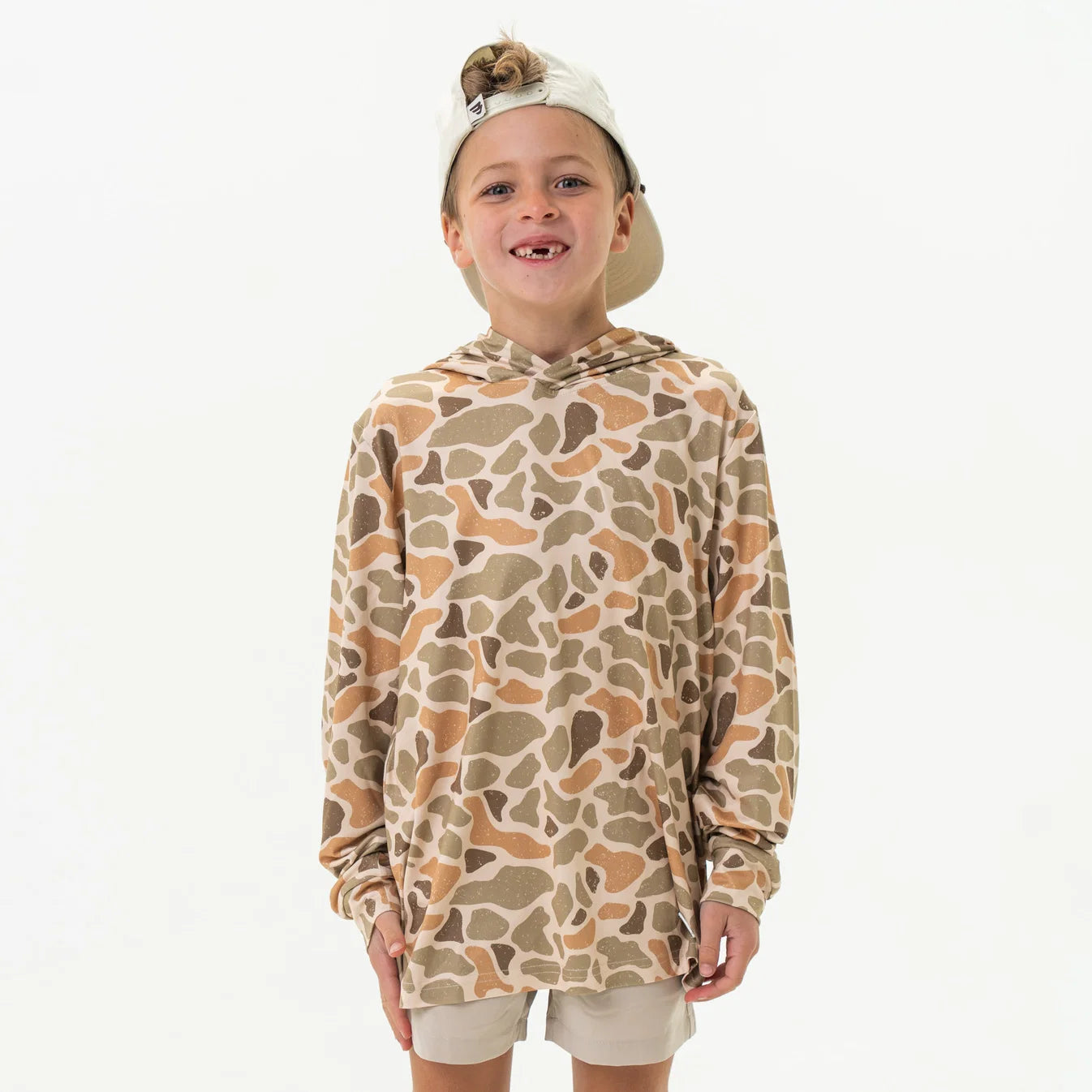 Venado Camo Youth Burlebo Performance Hoodie UPF 50