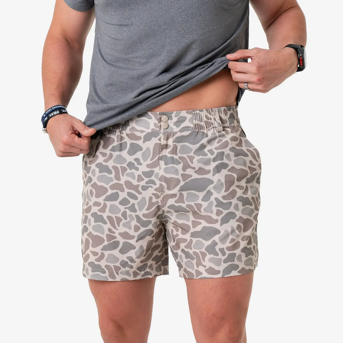 5.5” Classic Deer Camo Everyday Shorts Burlebo