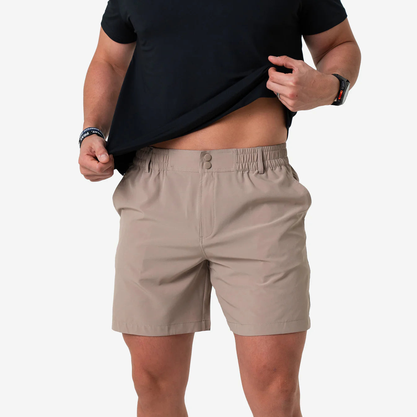 Cobblestone Khaki 7” Burlebo Everyday Shorts With Duck Hunt Pocket