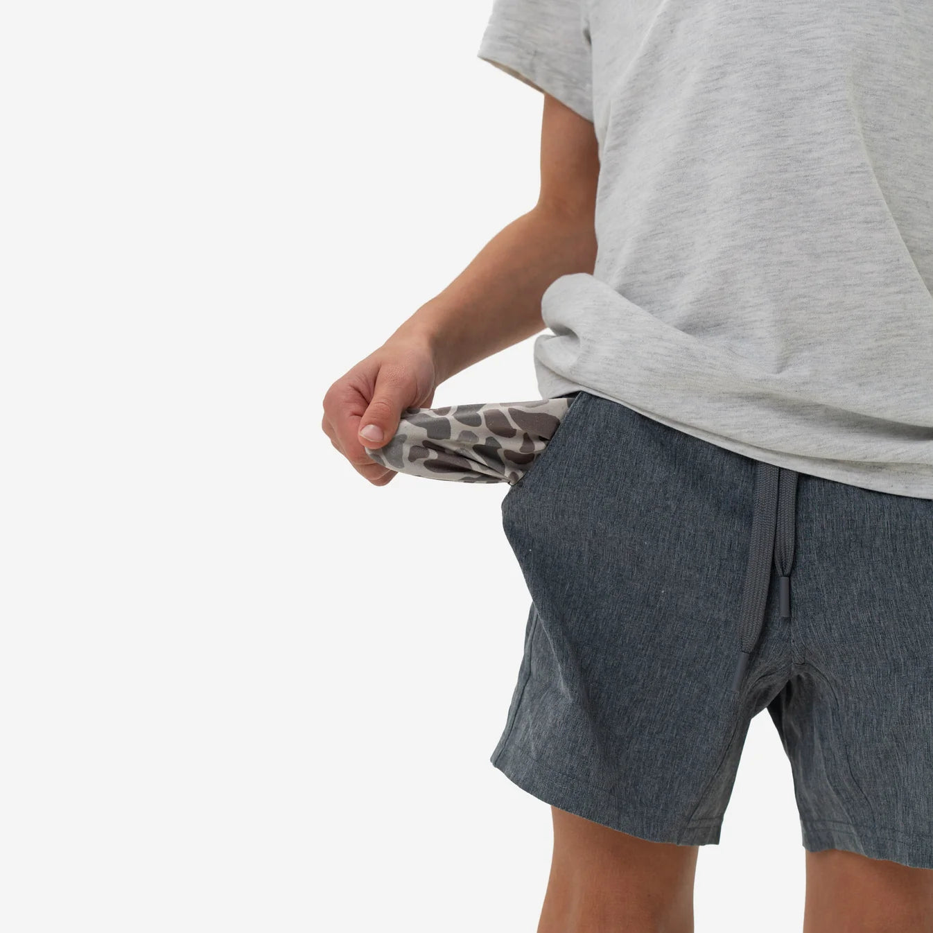 Youth Athletic Short - Grizzly
Grey - Deer Camo Liner Burlebo