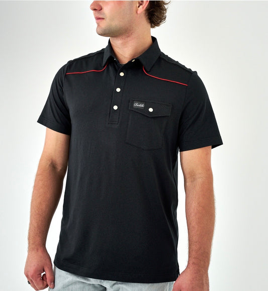 Black And Red Pearl Snap
Performance Polo Burlebo FI