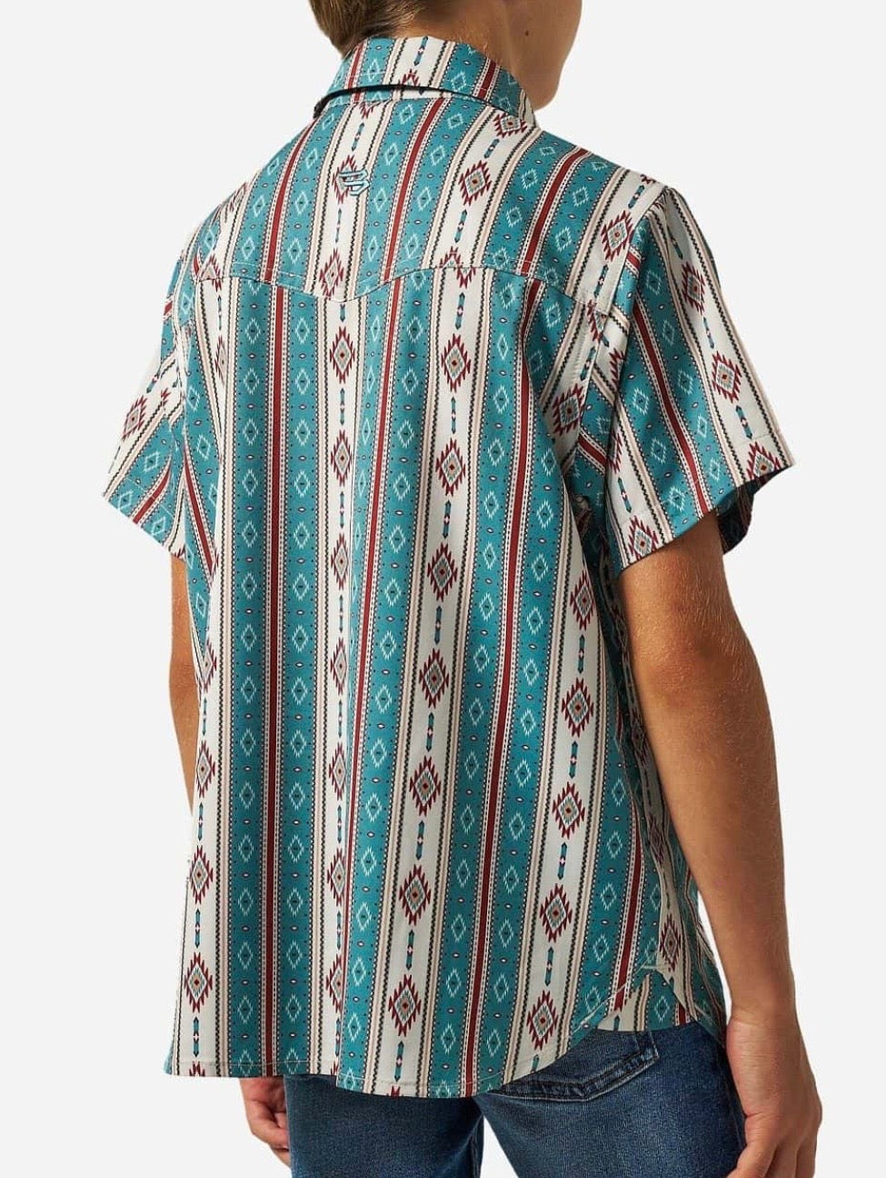 The Abbott Youth Burlebo Western Performance Shirt Fl/ Tx