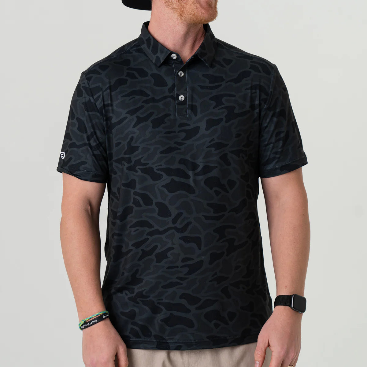 Black Camo Burlebo Performance Polo