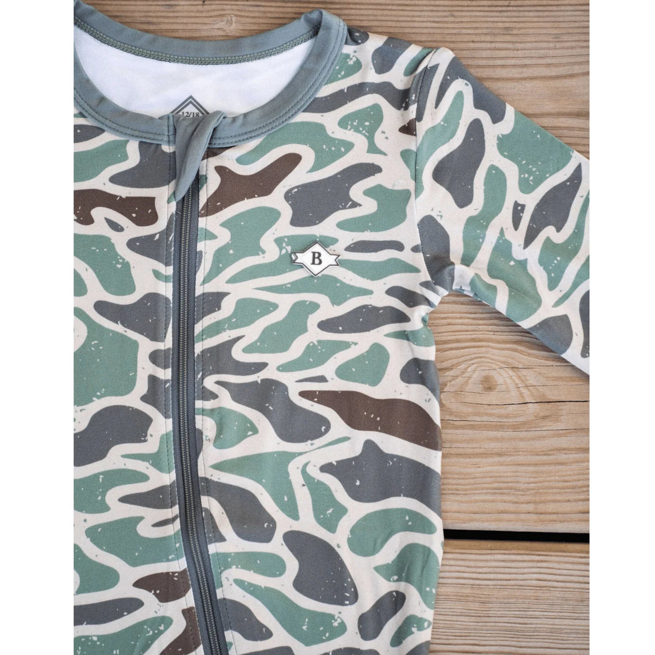Retro Duck Camo Burlebo Baby Zip Up