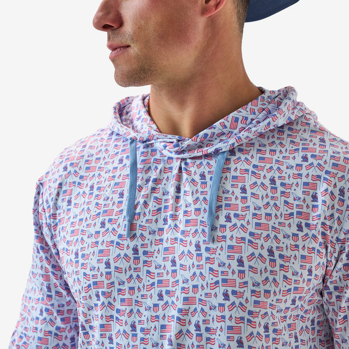 Old Glory Performance Hoodie with UPF 50 Protection Burlebo
Fl/Tx