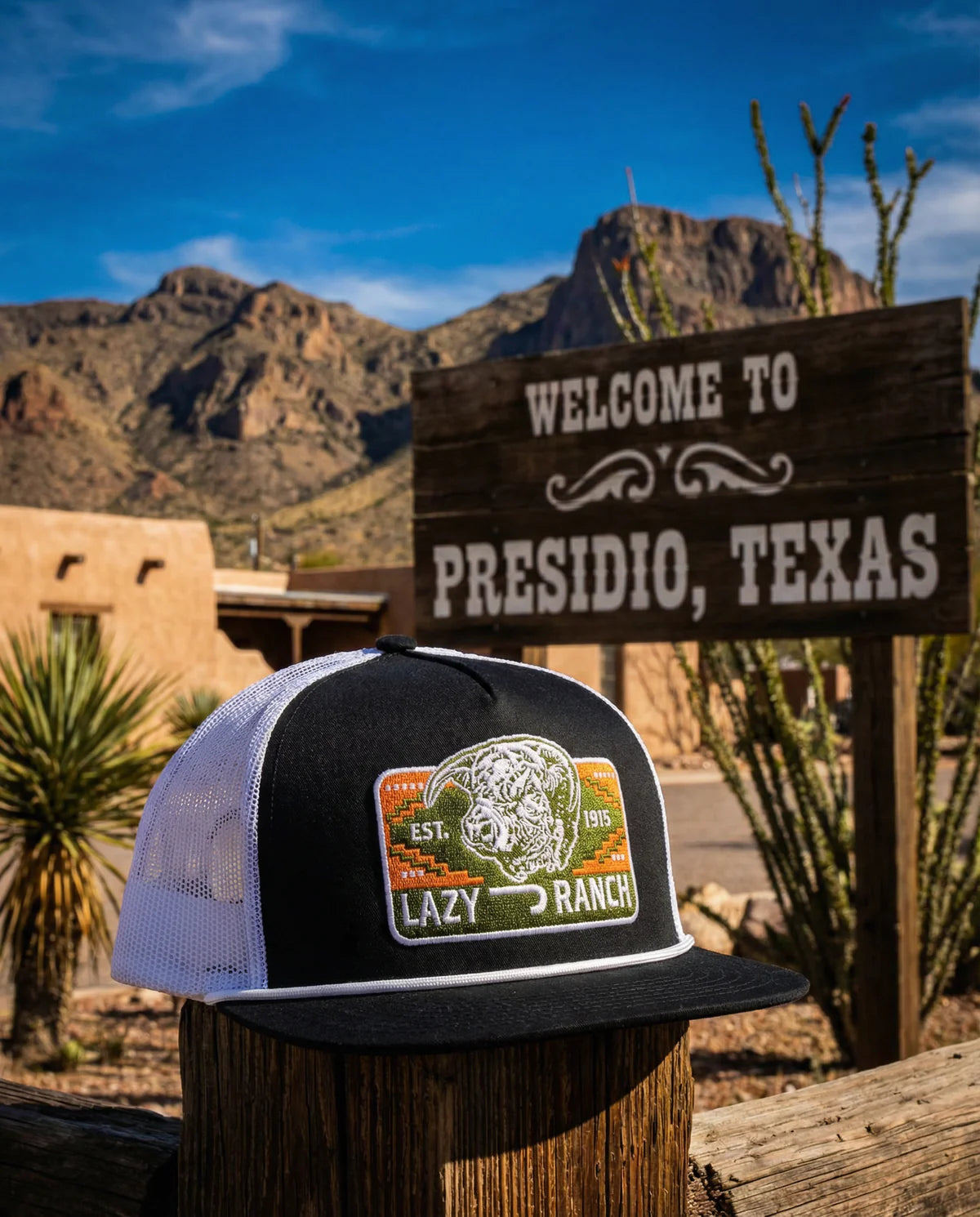 Lazy J Ranchwear Presidio Classic Rope Trucker Hat