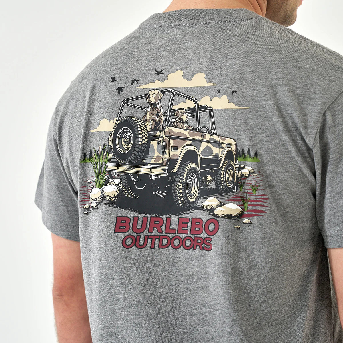 Bronco Burlebo Heather Grey T Shirt
