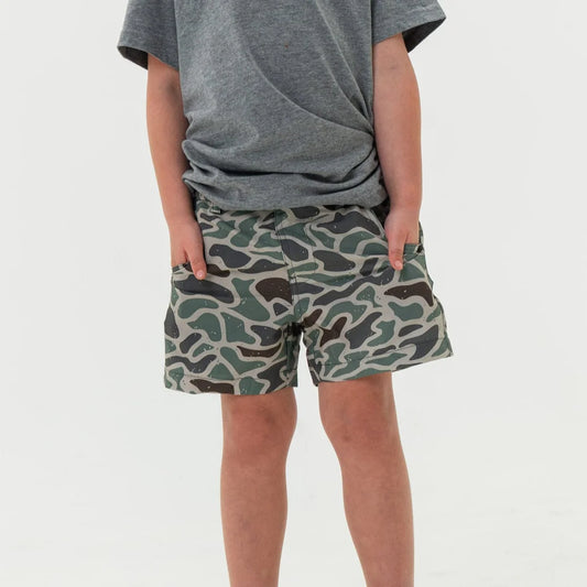 Retro Duck Youth Everyday Burlebo Shorts with Grey Pocket