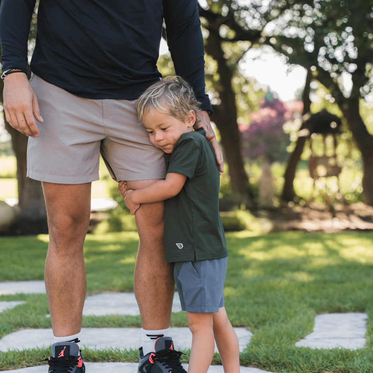 Youth River Rock Grey Burlebo Everyday Shorts With Classic Deer Camo Pocket