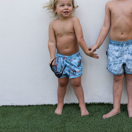 Cowboy Up Youth Swim Trunks Burlebo (Tx)