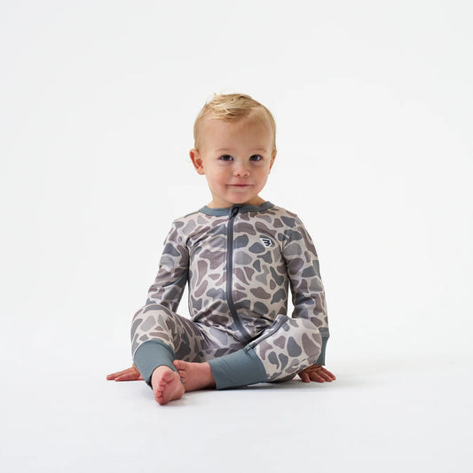 Classic Deer Camo Burlebo Baby Zip Up Fl