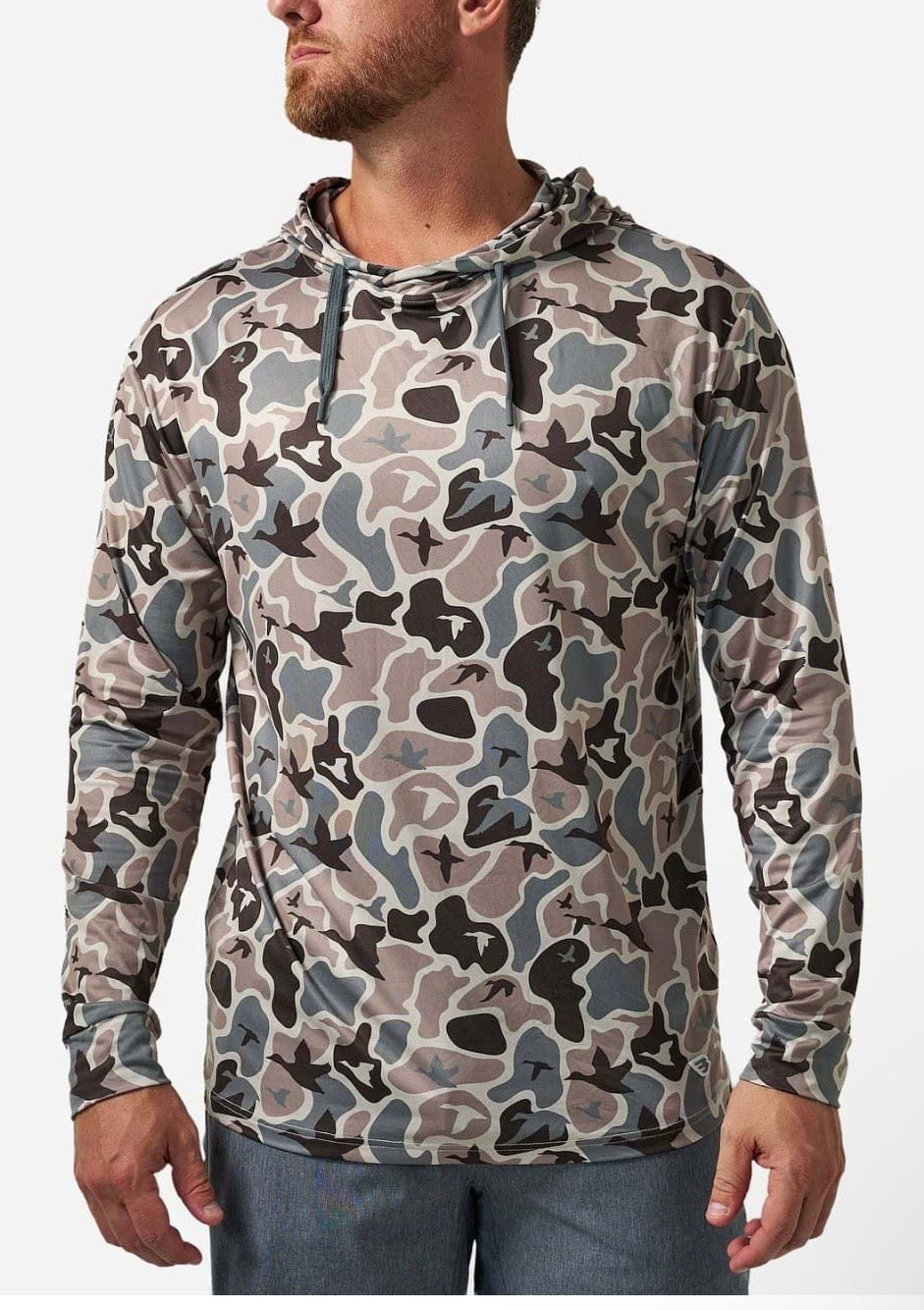 Mallard Mayhem Burlebo Performance Hoodie UPF 50 Sun Protection Fl/Tx