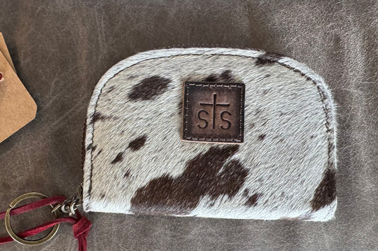 STS cowhide Adelee keychain wallet