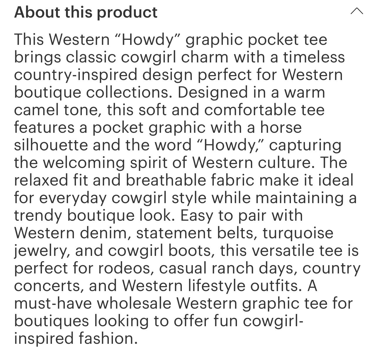 Howdy rust graphic pocket tee