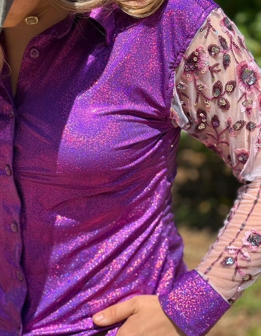 IF Branded purple mesh sleeve