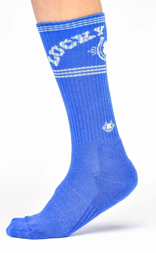 Lucky Chuck retro lucky blue boot sock
