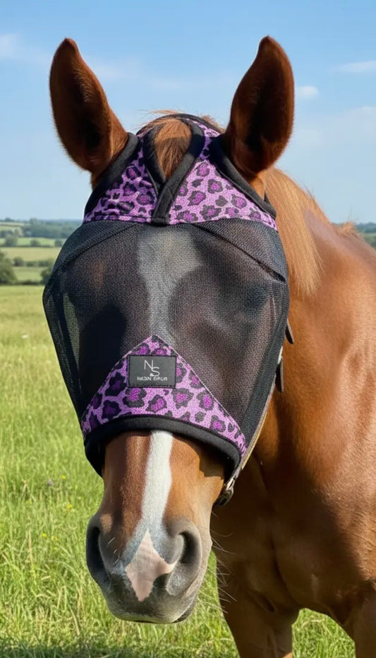 Catty cowgirl fly mask