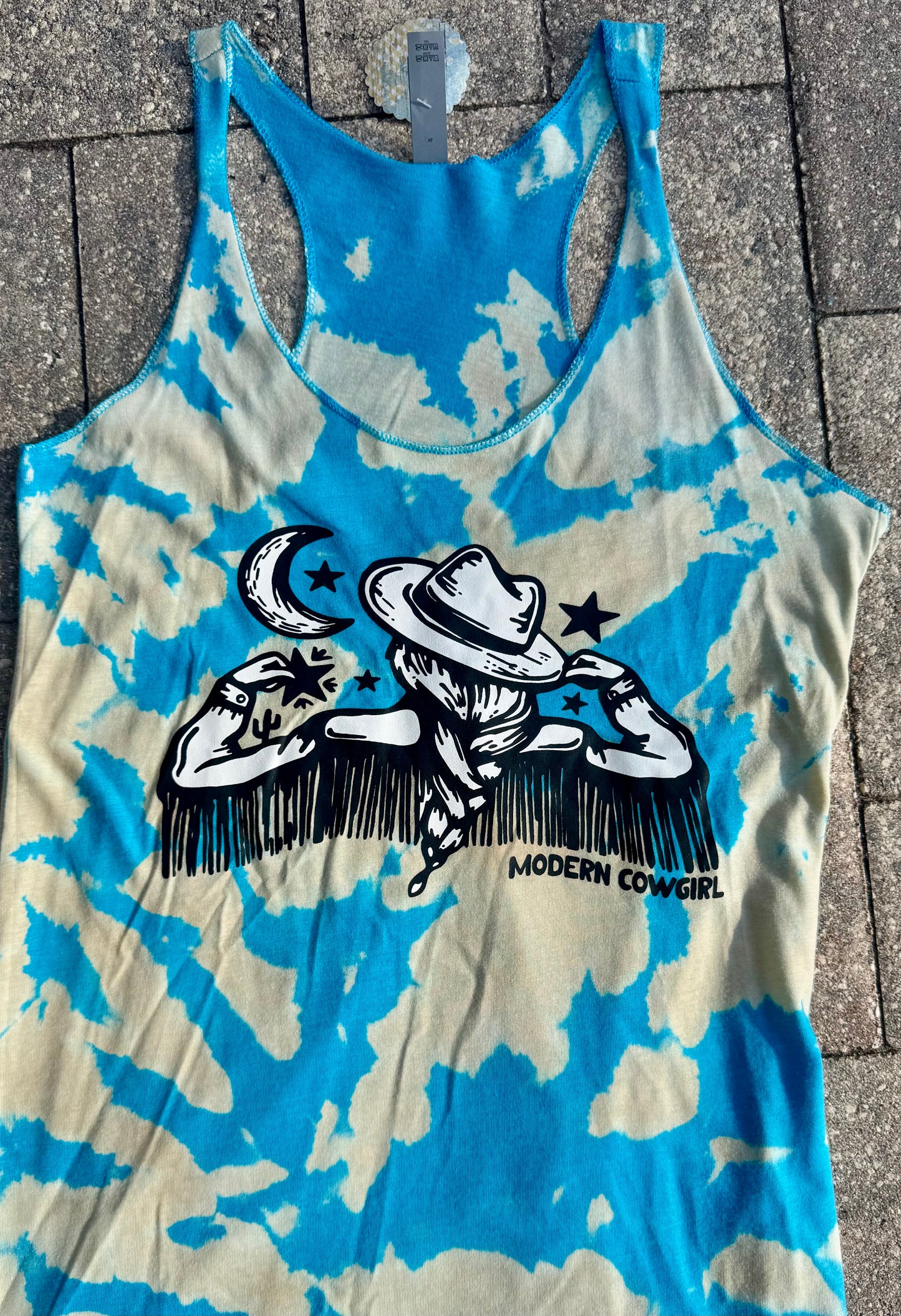 Modern cowgirl racer back tank
