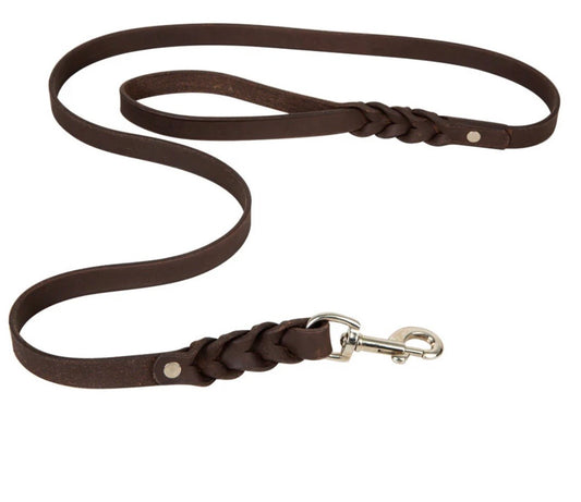 Adventurer leather dog leash