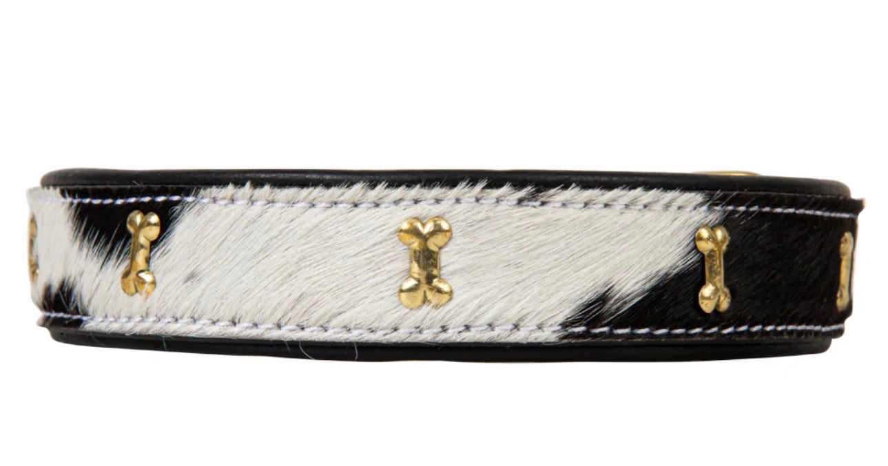 Monterey hide dog collar