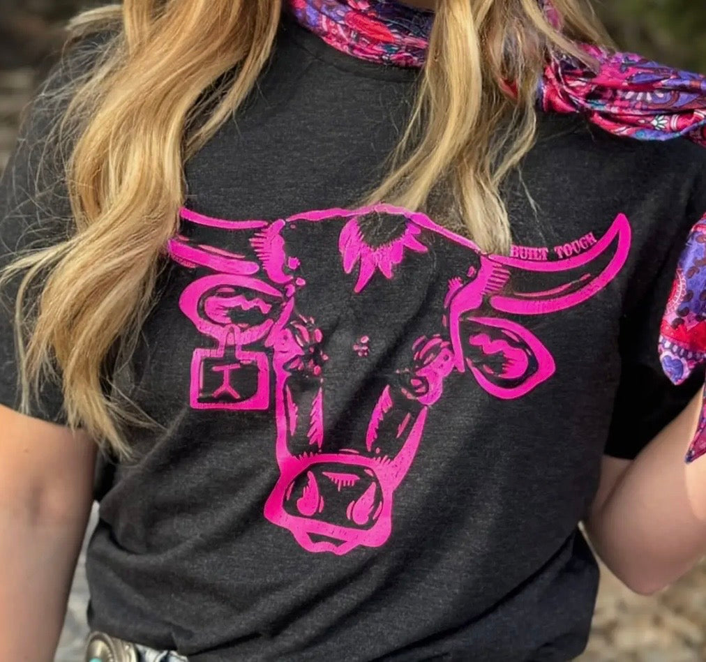 Built Tough neon pink tee