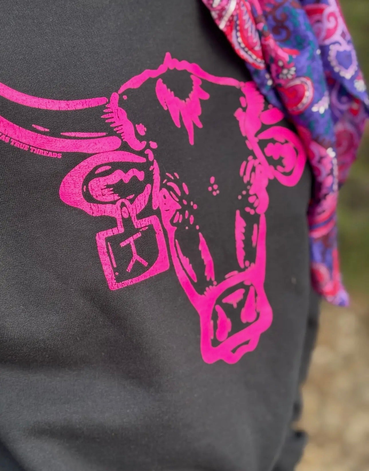 Built Tough neon pink tee
