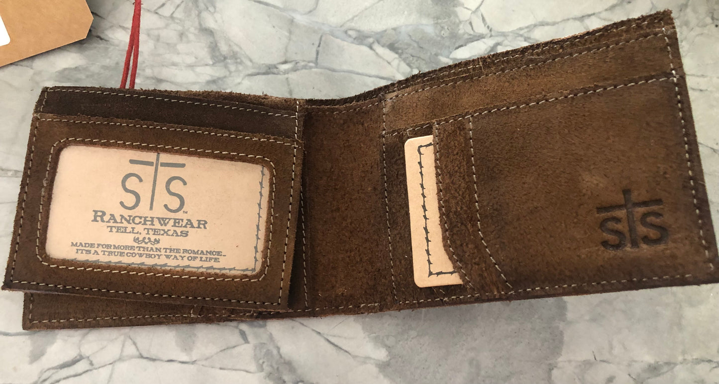 STS Mens Cowhide Bifold wallet 1