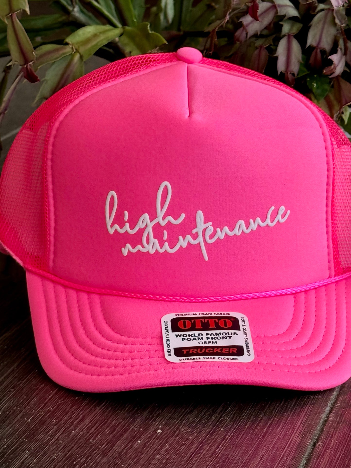 High maintenance hat