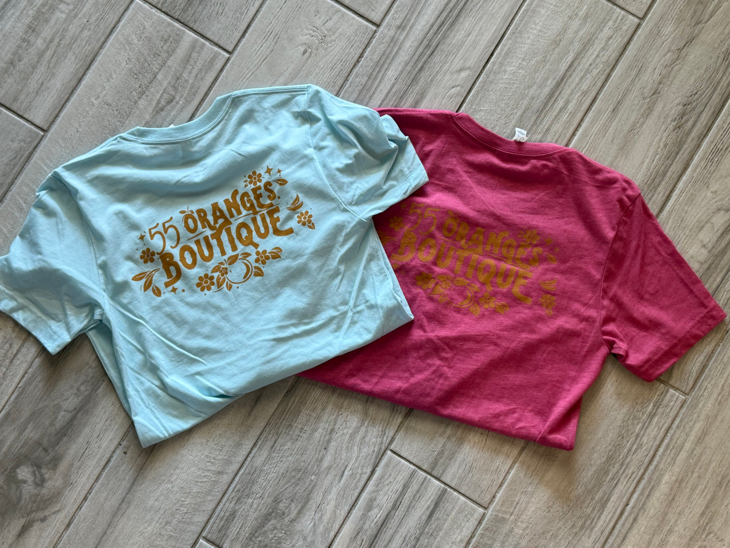 55 Oranges Boutique graphic raspberry