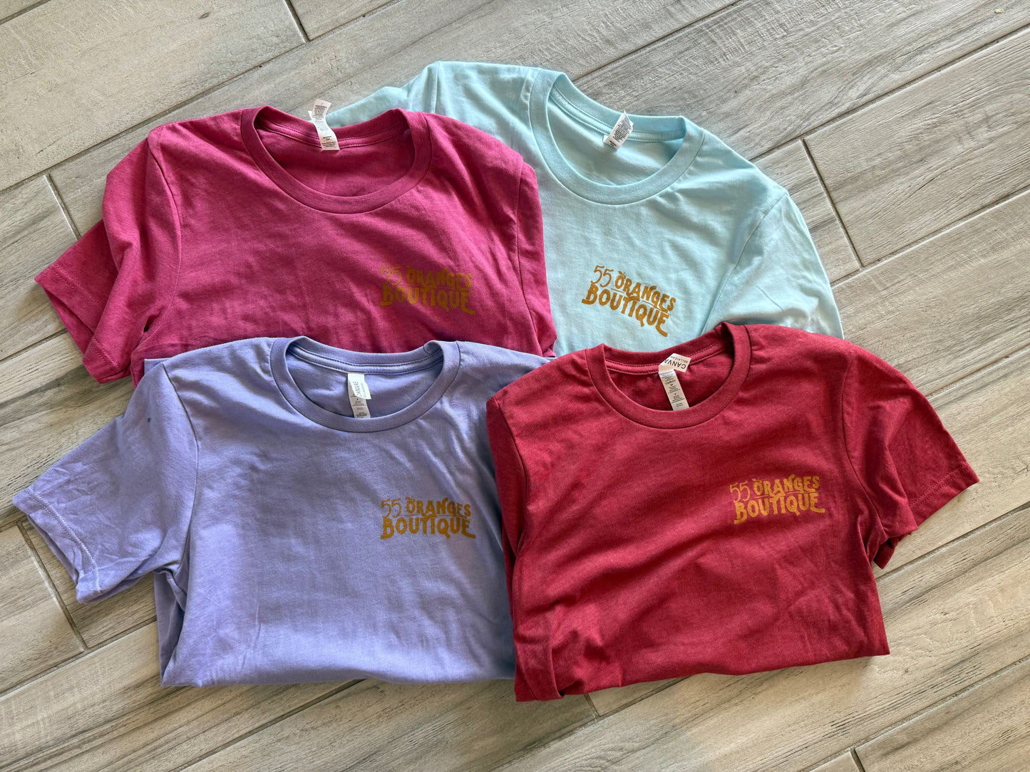 55 Oranges tooled orange graphic red