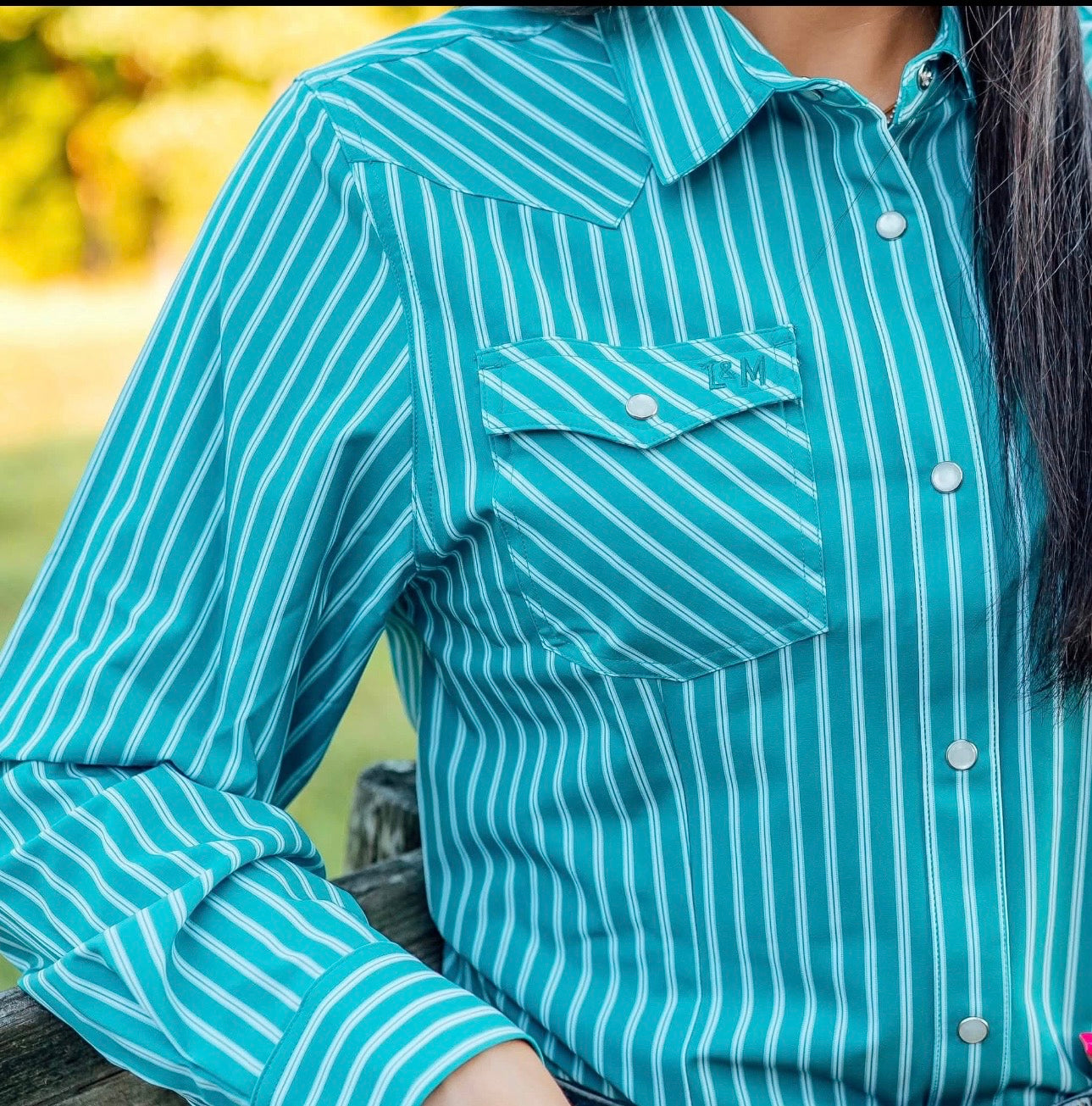 L&M Turquoise Ridge Pearl snap