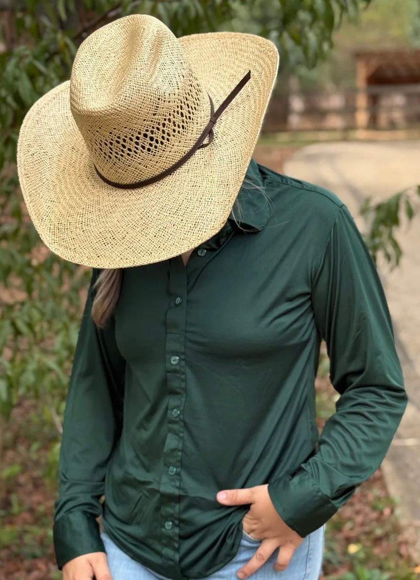 IF Branded breathable pullover emerald green