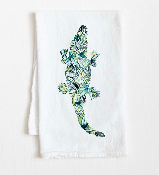 Alligator dish towel
