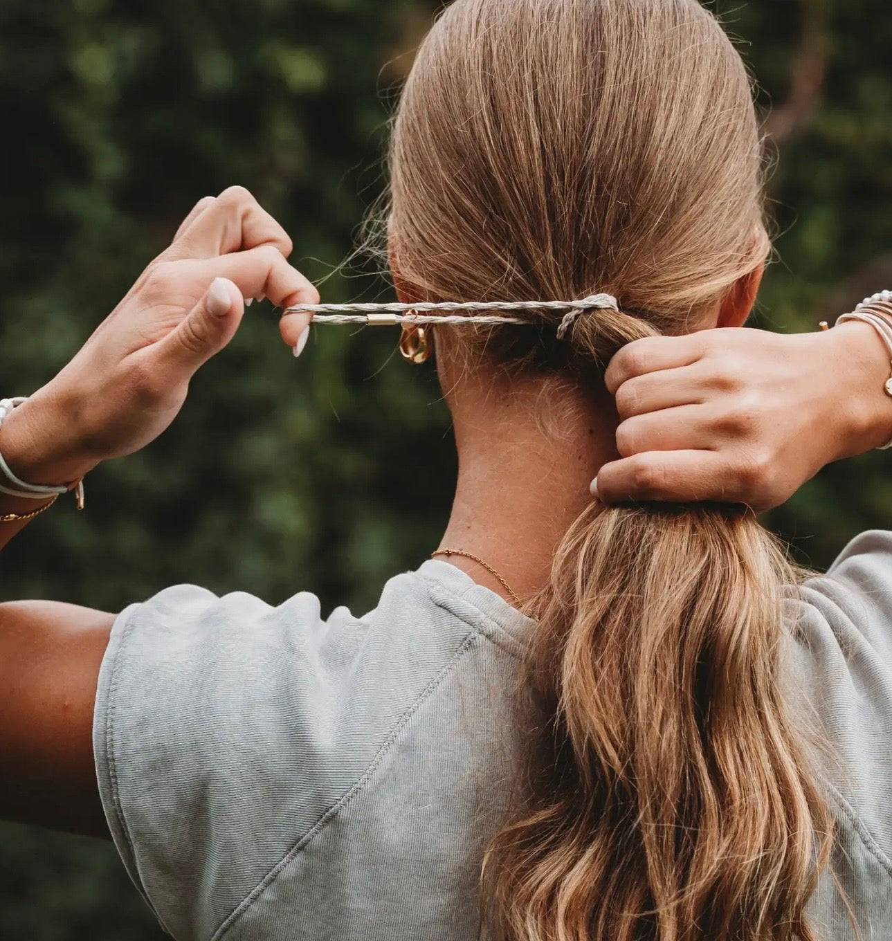 Glimmer hair tie bracelets