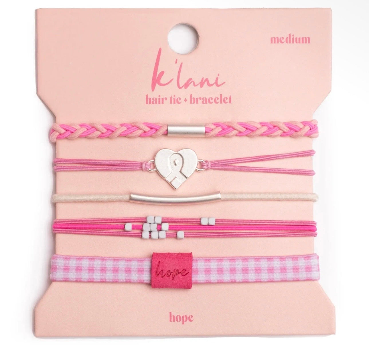 Hope hair tie bracelets