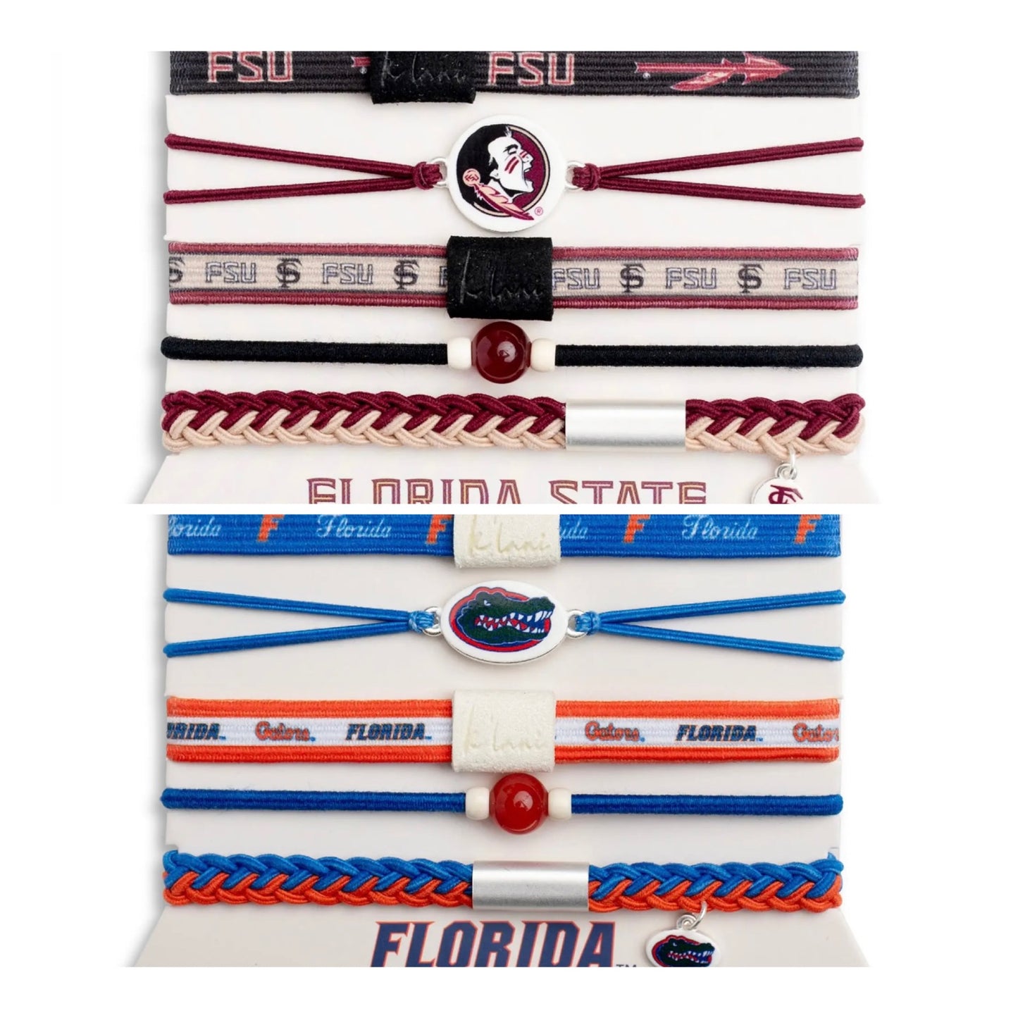 FSU or UF hair tie bracelets