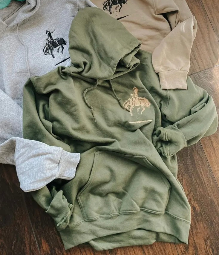 Bronc Olive hoodie