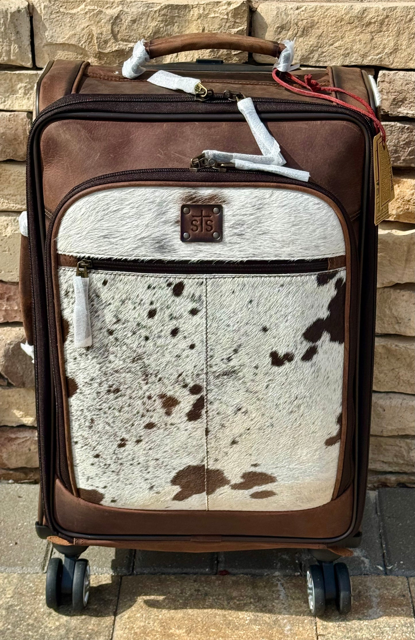 STS Cowhide Rolling suitcase 2