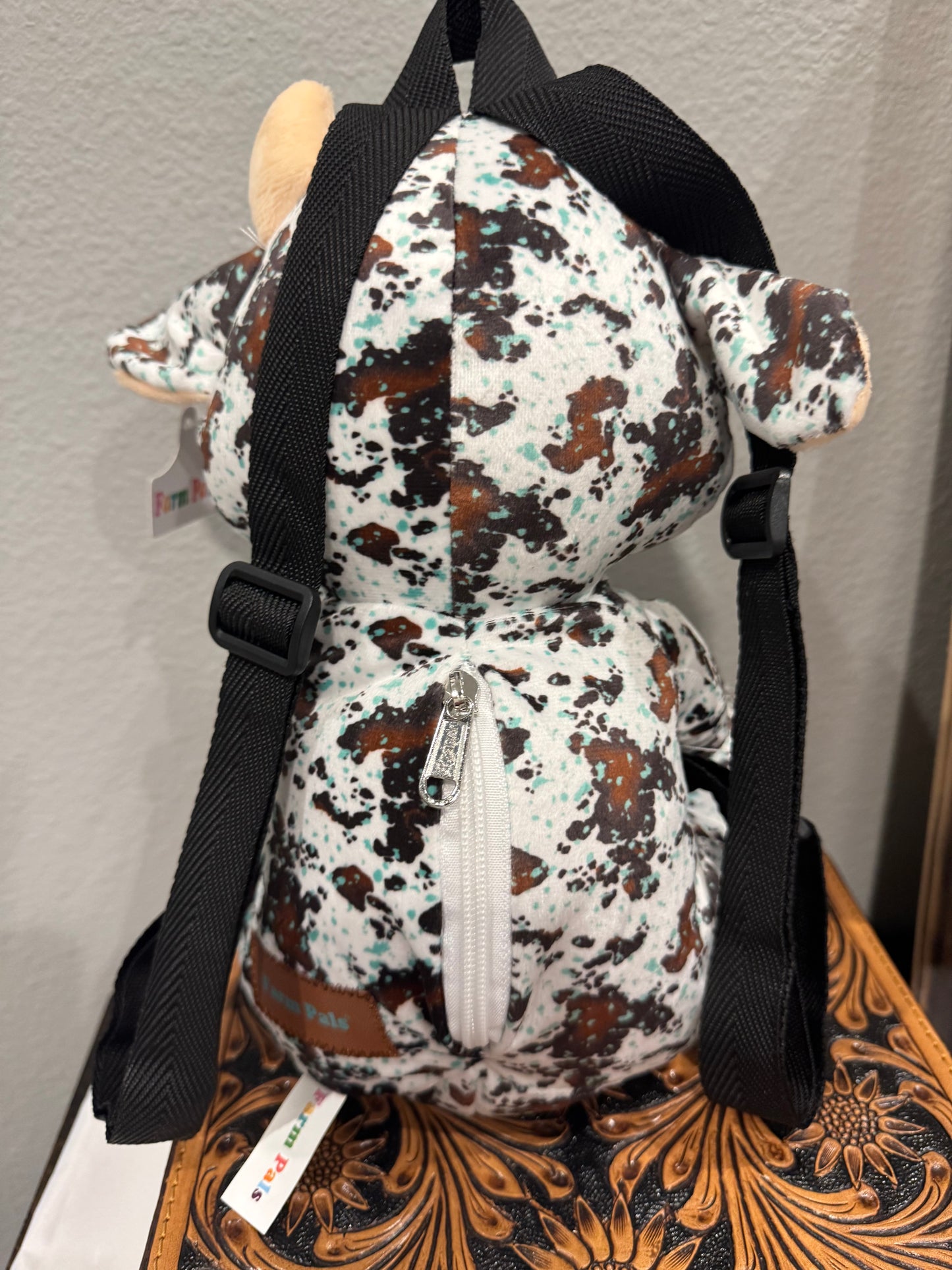 Brown cow backpack