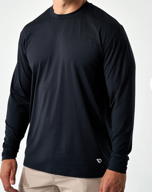 Burlebo Go To Tee-Midnight Black Long Sleeve
