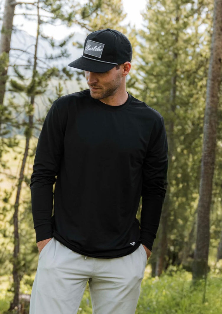 Burlebo Go To Tee-Midnight Black Long Sleeve