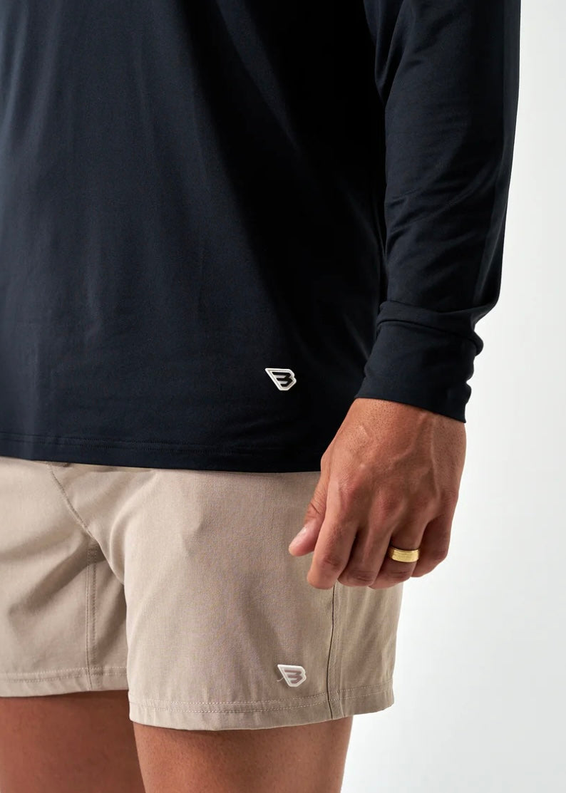 Burlebo Go To Tee-Midnight Black Long Sleeve