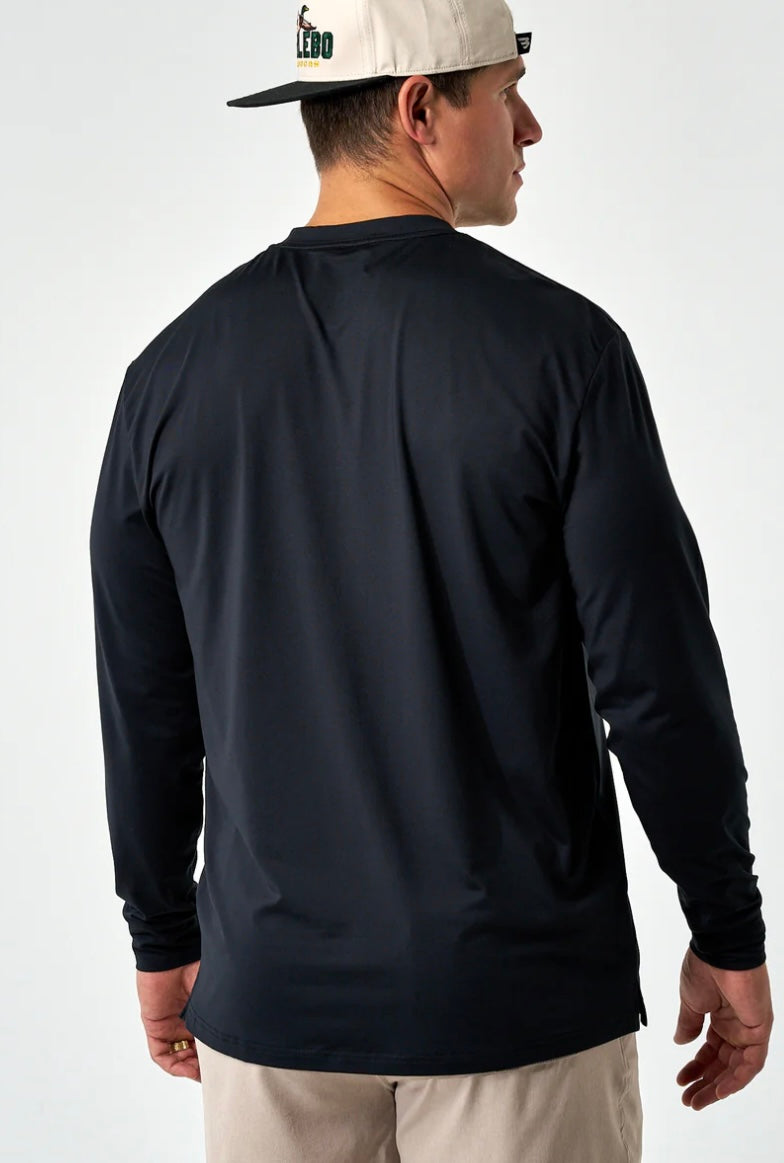 Burlebo Go To Tee-Midnight Black Long Sleeve
