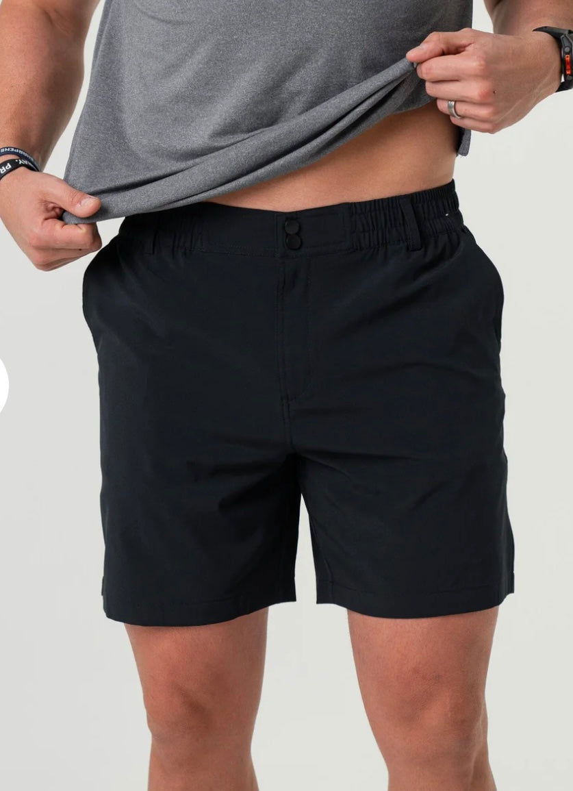 Burlebo Everyday Shorts-Matte black w retro duck camo pocket