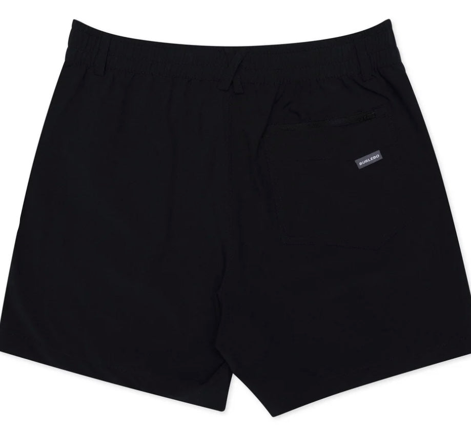 Burlebo Everyday Shorts-Matte black w retro duck camo pocket