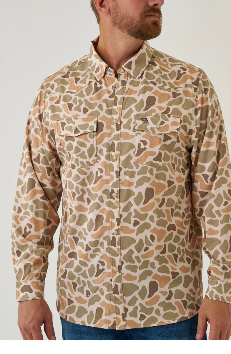 Burlebo Western Performance Shirt-Venado camo