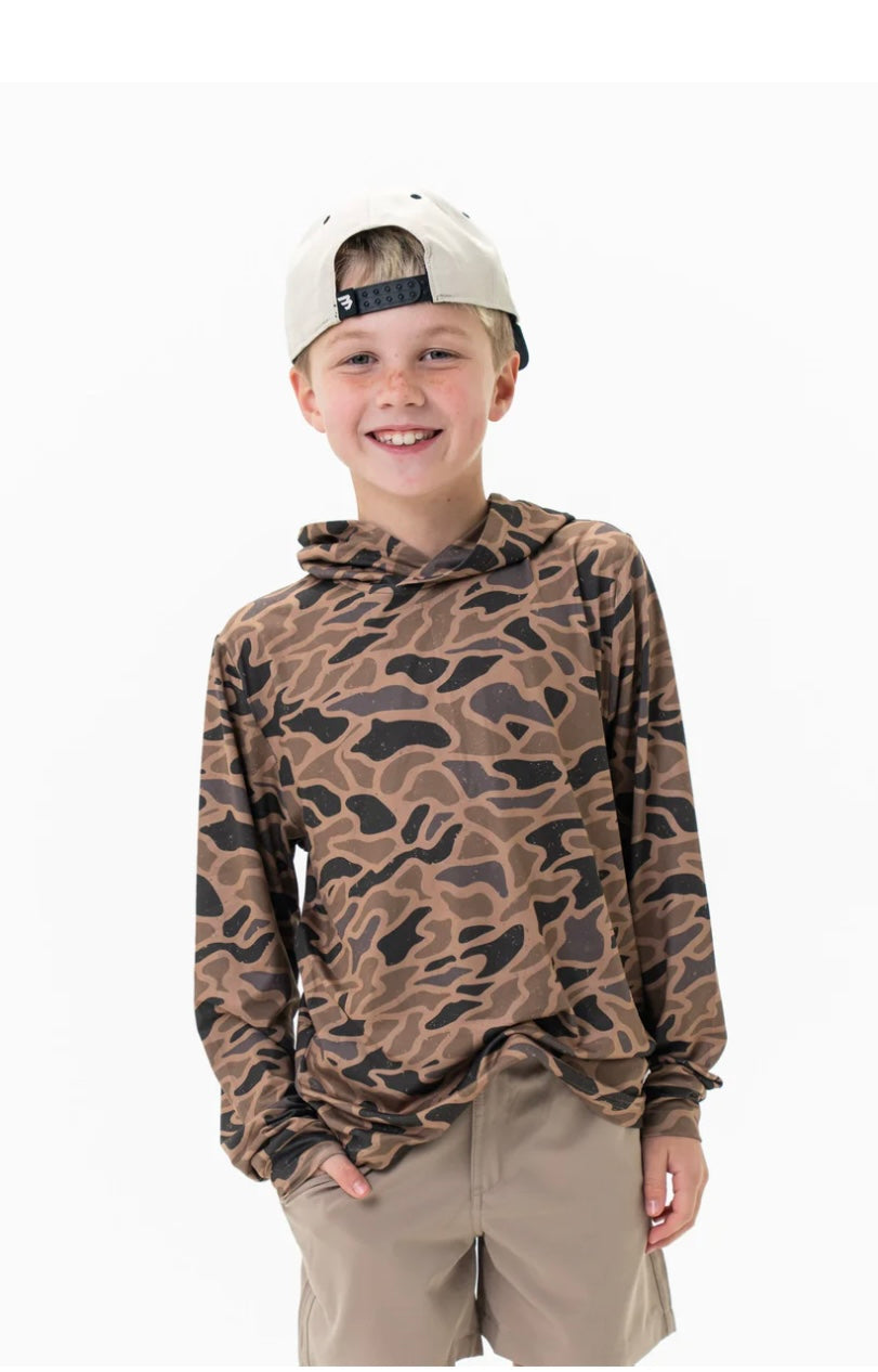 Burlebo Youth Performance Hoodie-Gauge Camo